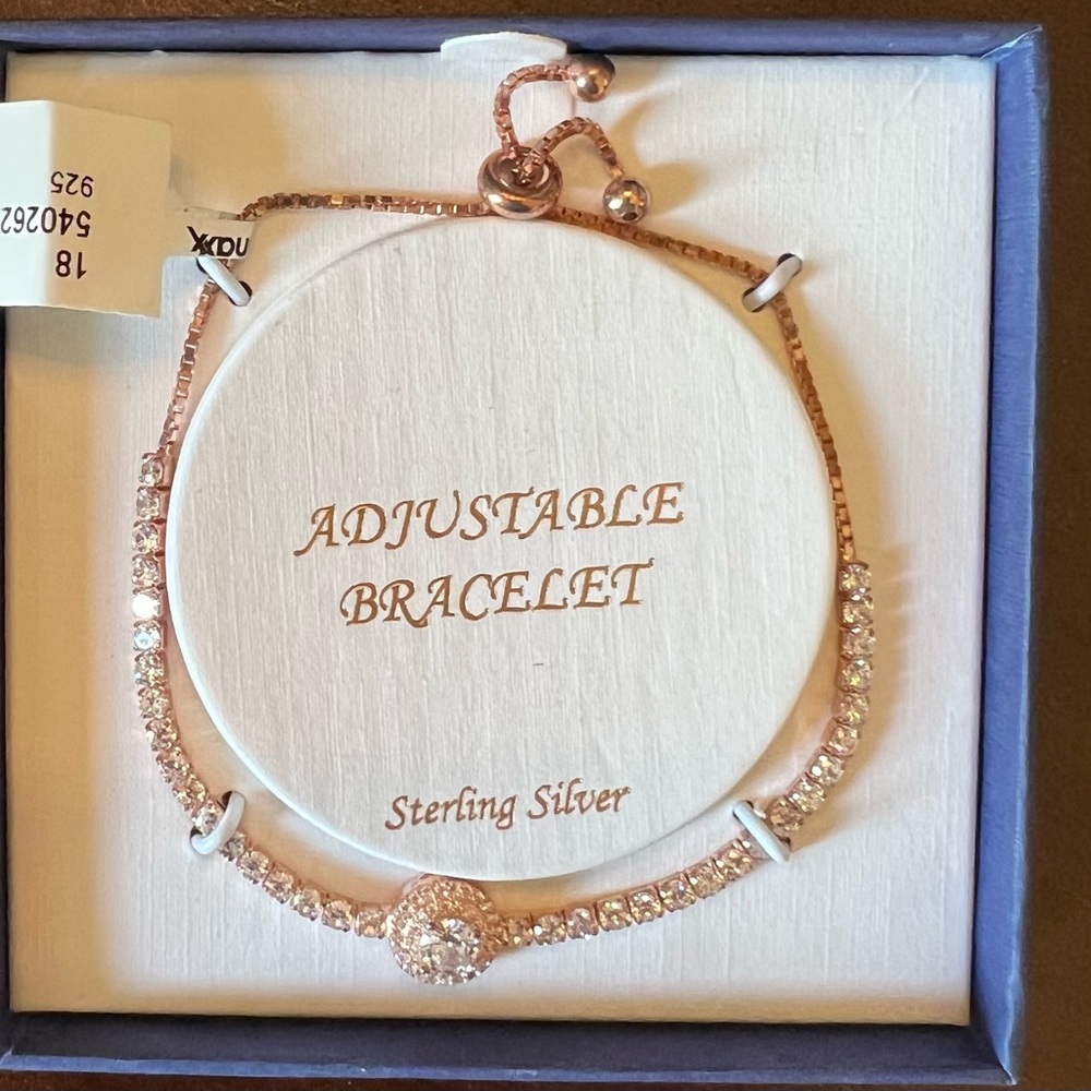 Adjustable CZ bracelet